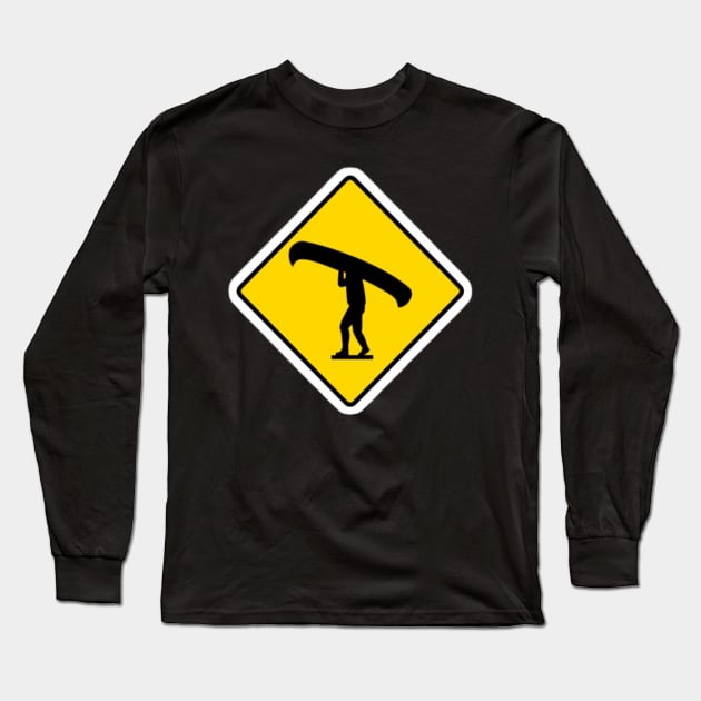 Portage Sign Long Sleeve T-Shirt by stickersbyjori